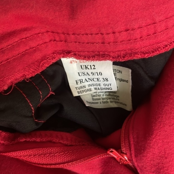 Peter Golding “Greatest Jeans on Earth”  Sz 9/10 soft red cotton/elastaine pants - Picture 4 of 8